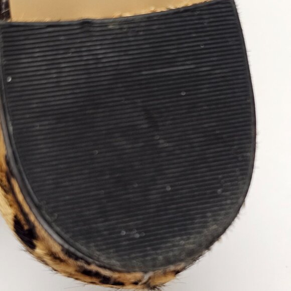 Cow Hair Real Fur Steve Madden Womens Cheetah Leopard Slip On Shoes SMILE 7.5 - Picture 14 of 16